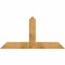 Ekena Millwork Portland Rough Sawn Timber Gable Bracket, Western Red Cedar, 60"W x 30"H x 4"D x 6"F, 12/12 Pitch GBW060X30X0406POR00RWR - alternate 1